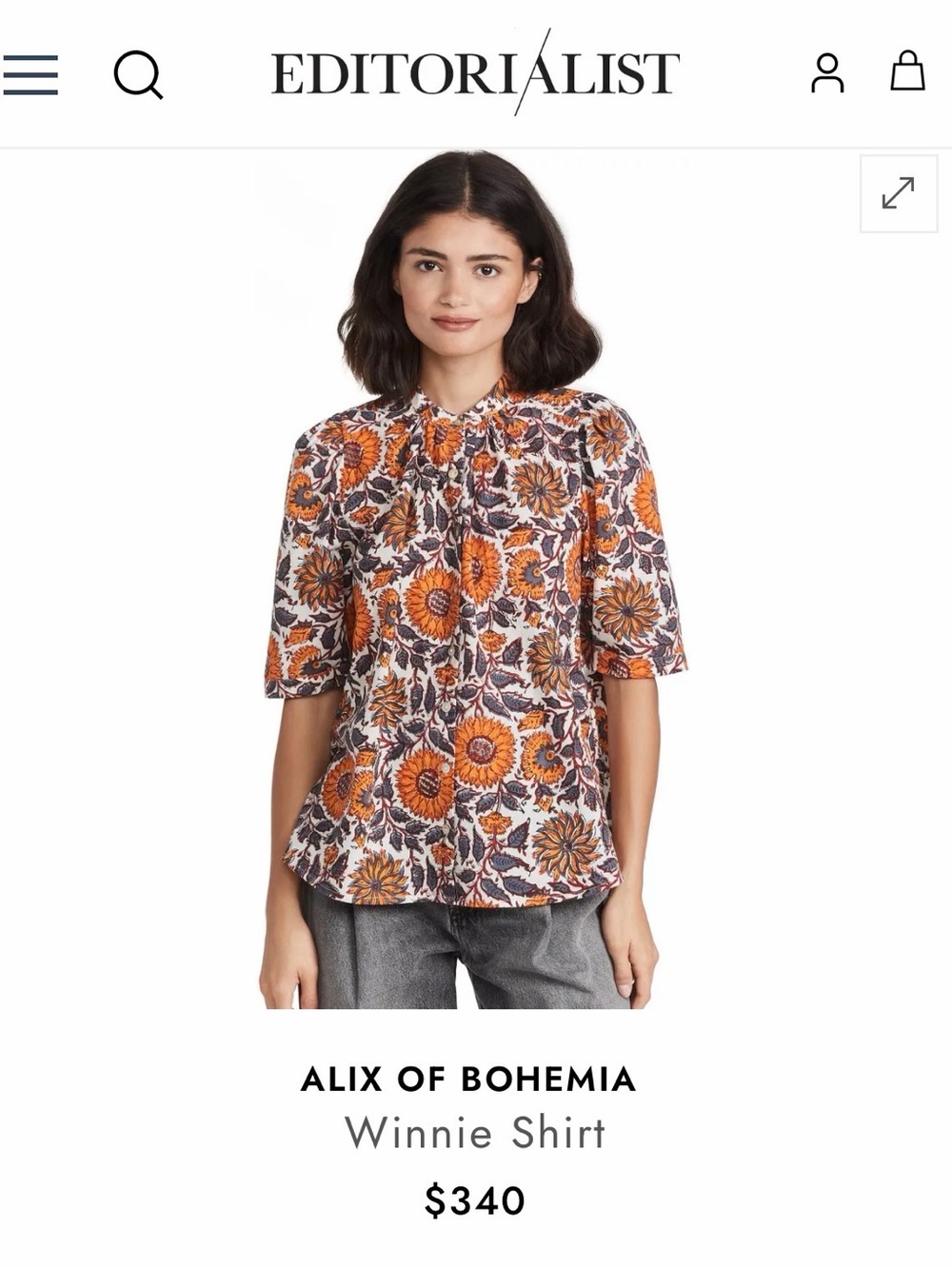 Alix Of Bohemia Floral Shirt
